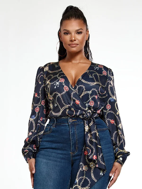 Paige Chain Print Bodysuit