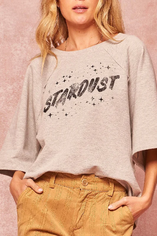 Stardust Wide-Sleeve Graphic Sweatshirt