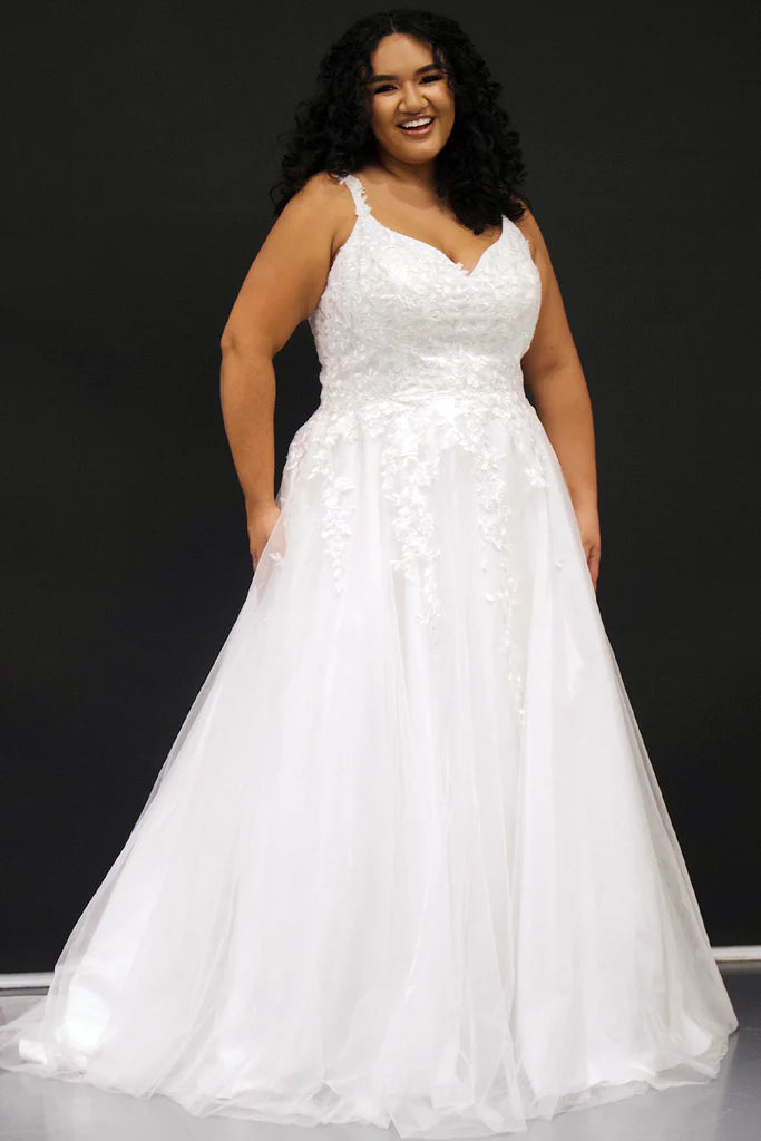 Sydneys Closet SC5300 Ella Ivory Bridal Dress