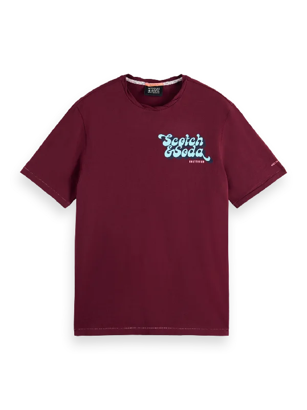 Scotch & Soda - Logo Art Jersey Tee - Bordeaux