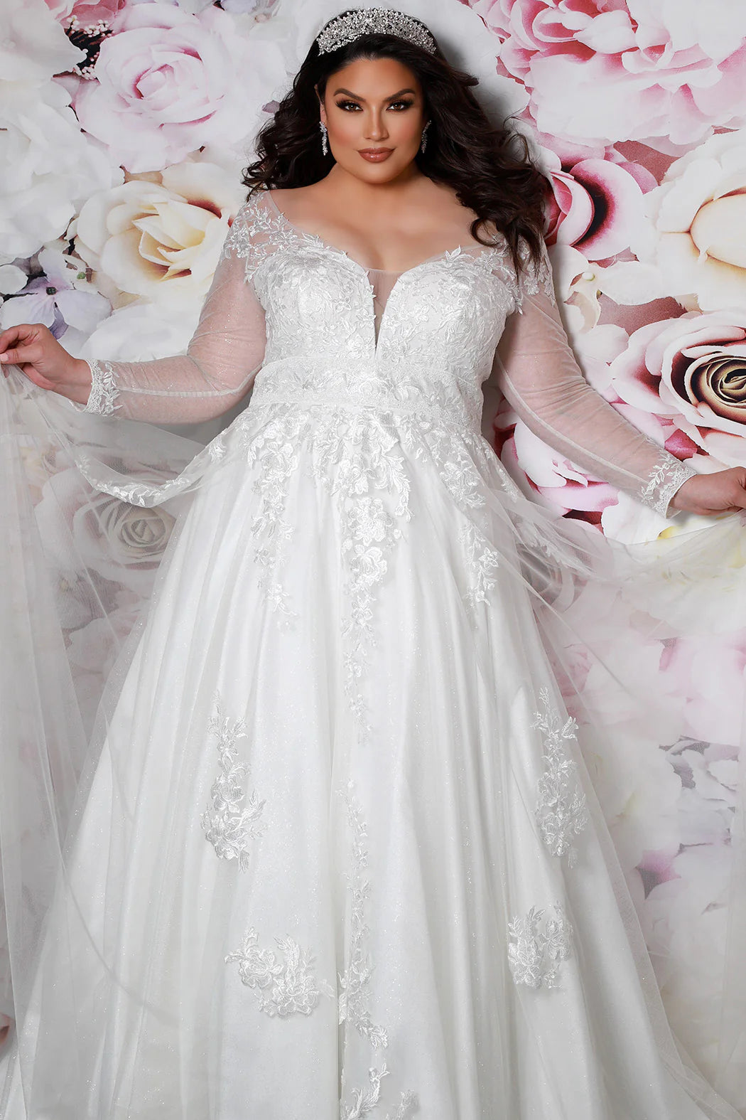 Sydneys Closet SC5282 Esmeralda Ivory Bridal Dress