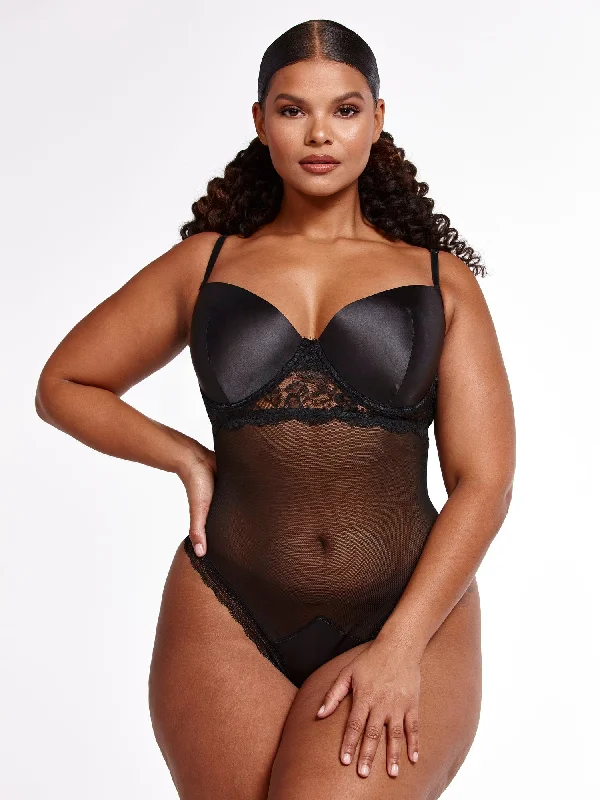 Georgette Mesh Bodysuit