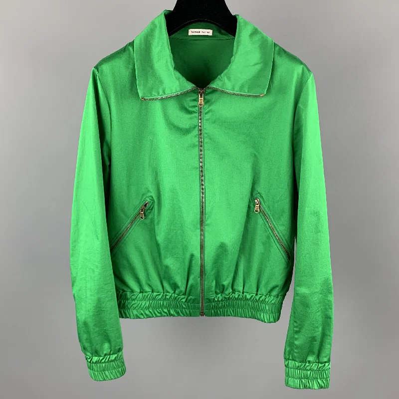 TOMAS MAIER Size XXS Green Cotton / Elastane Jacket