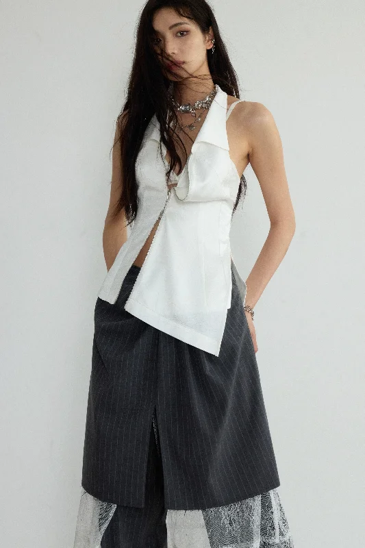 Asymmetric Zen Halter Vest