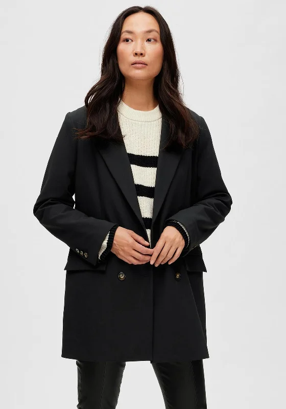 Selected Femme Myla Relaxed Blazer, Black