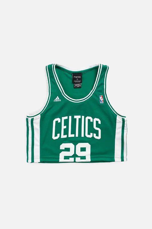 Rework Boston Celtics NBA Crop Jersey - XS