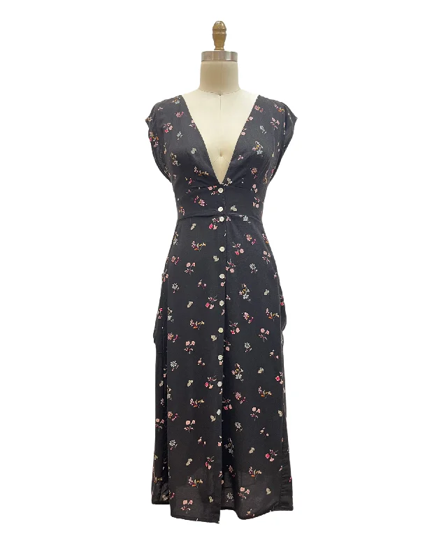 Penelope Dress in Dark Floral