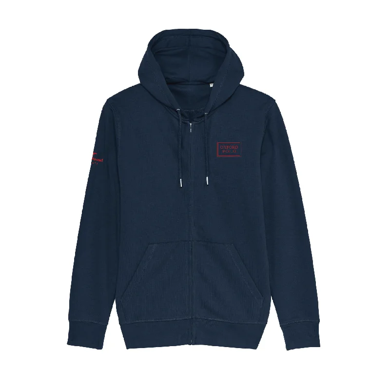 Oxford Polo Zip Hoodie - Unisex