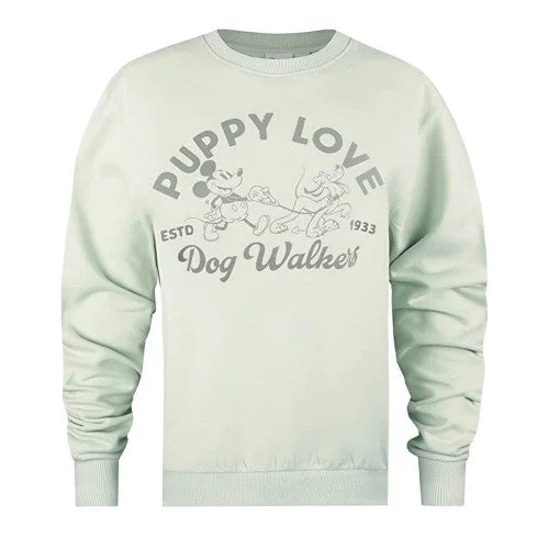 Disney Womens/Ladies Puppy Love Crew Neck Sweatshirt