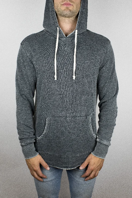 The Embers Terry Hoodie in Washed Black