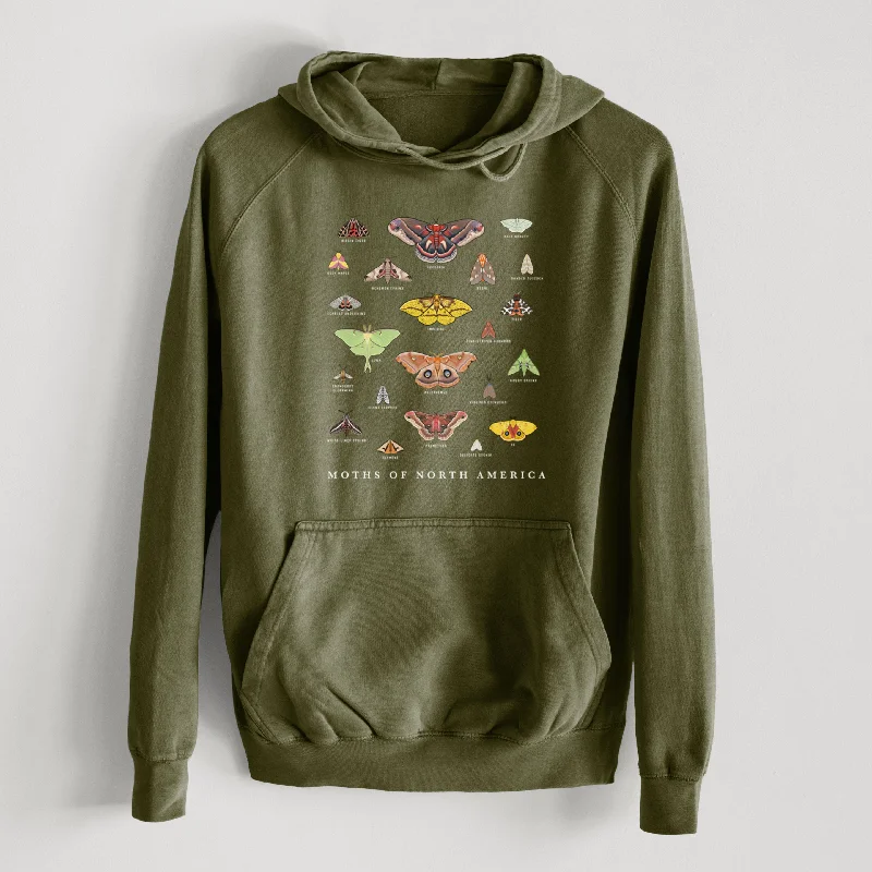 Moths of North America  - Mid-Weight Unisex Vintage 100% Cotton Hoodie