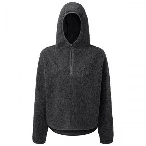 TriDri Womens/Ladies Sherpa Fleece Quarter Zip Hoodie