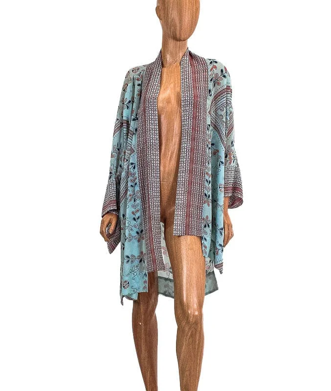 Sheer Printed Kimono