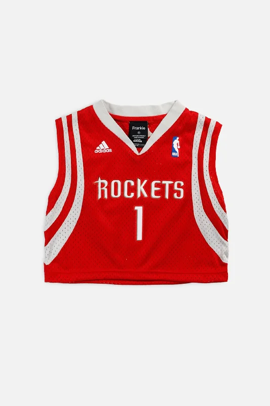 Rework Houston Rockets NBA Crop Jersey - XS