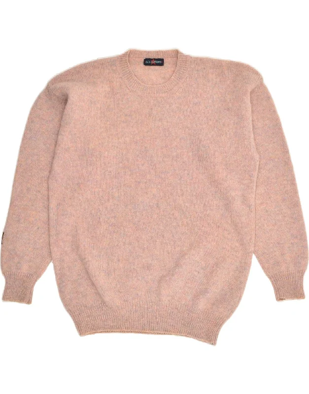 LES COPAINS Womens Crew Neck Jumper Sweater IT 50 XL Pink