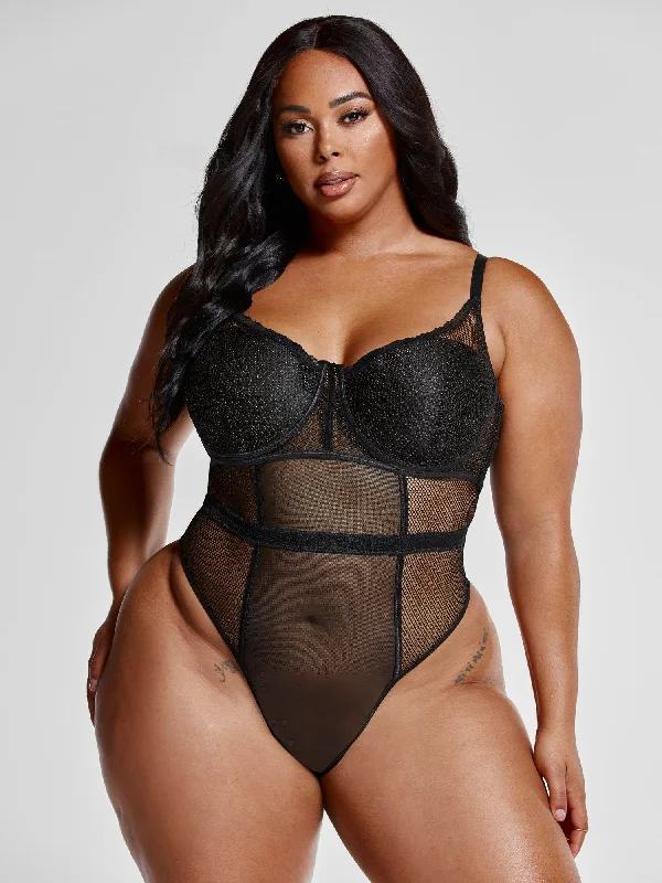 Carolina Mesh Panel Bodysuit