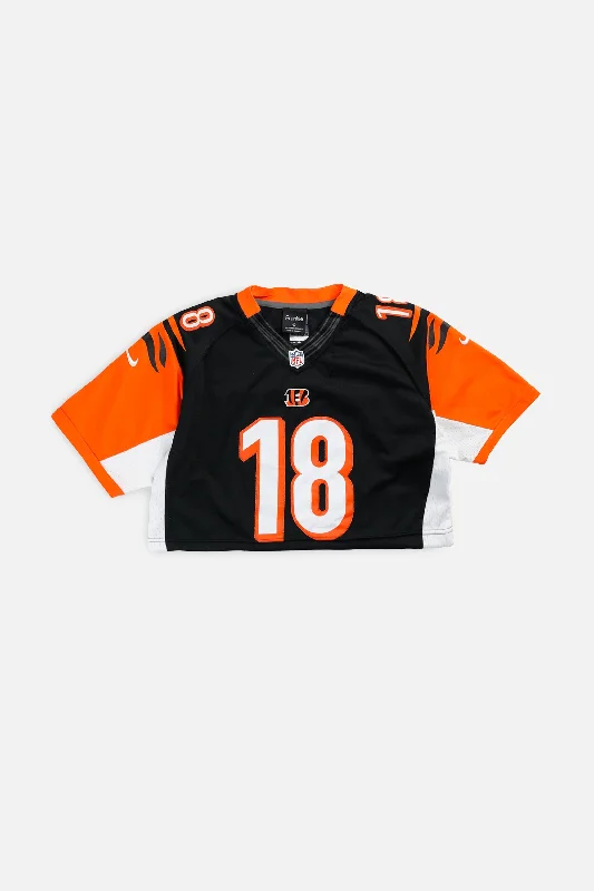 Rework Crop Cincinnati Bengals NFL Jersey - M