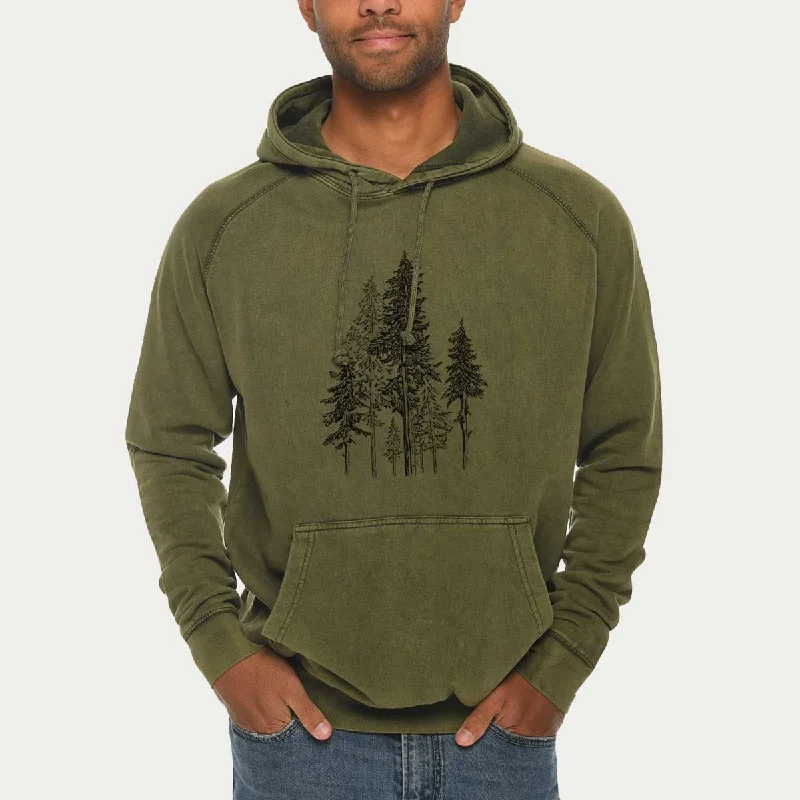 Hemlock Forest  - Mid-Weight Unisex Vintage 100% Cotton Hoodie