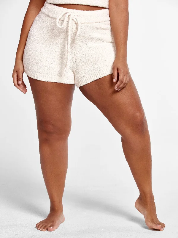 The Cuddle Booty Shorts in Ivory