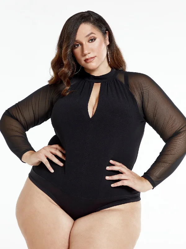 Laurie Mesh Sleeve Bodysuit