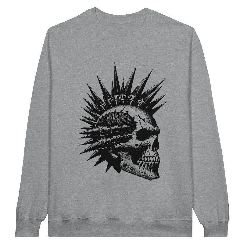 Punk Rock Skull Unisex Crewneck Sweatshirt