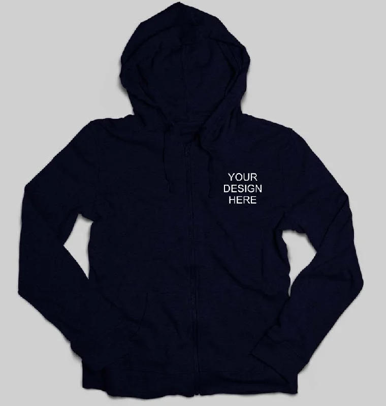 Customized-Custom-Personalized Logo Unisex Zipper Hoodie For Men/Women