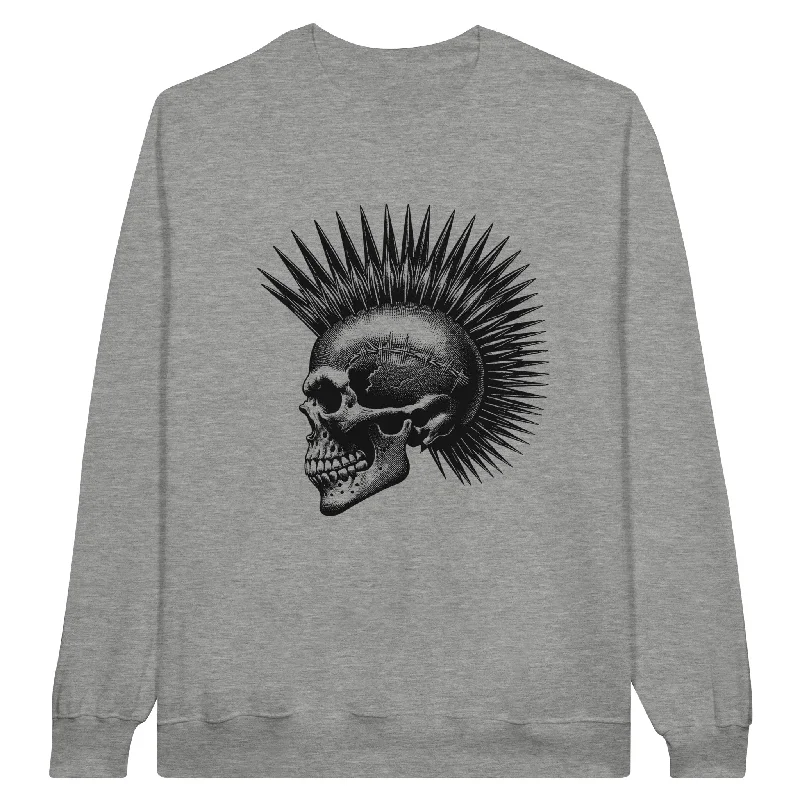 Punk Skull Unisex Crewneck Sweatshirt