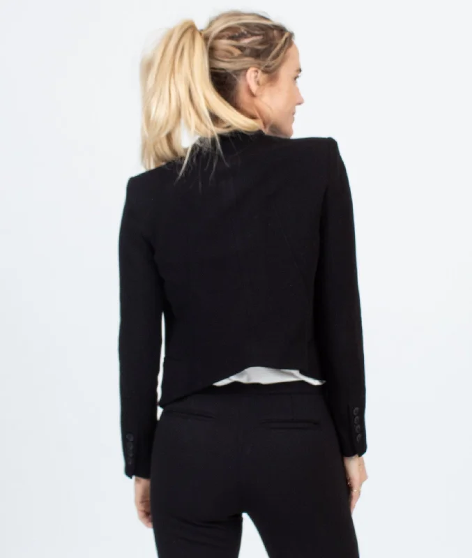 Cropped Tuxedo Blazer