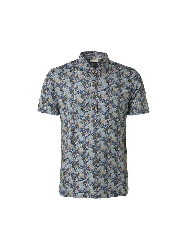 No Excess - Printed Polo - Basil