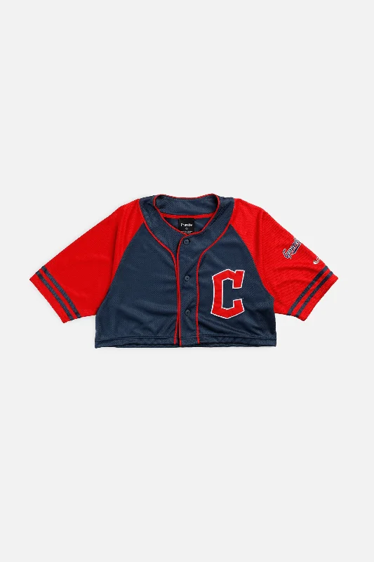 Rework Crop Cleveland Guardians MLB Jersey - S