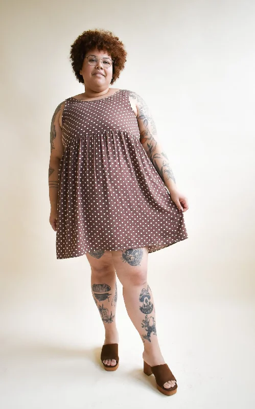 Meredith Dress in Brown Dot * ONLY THREE LEFT!!!*