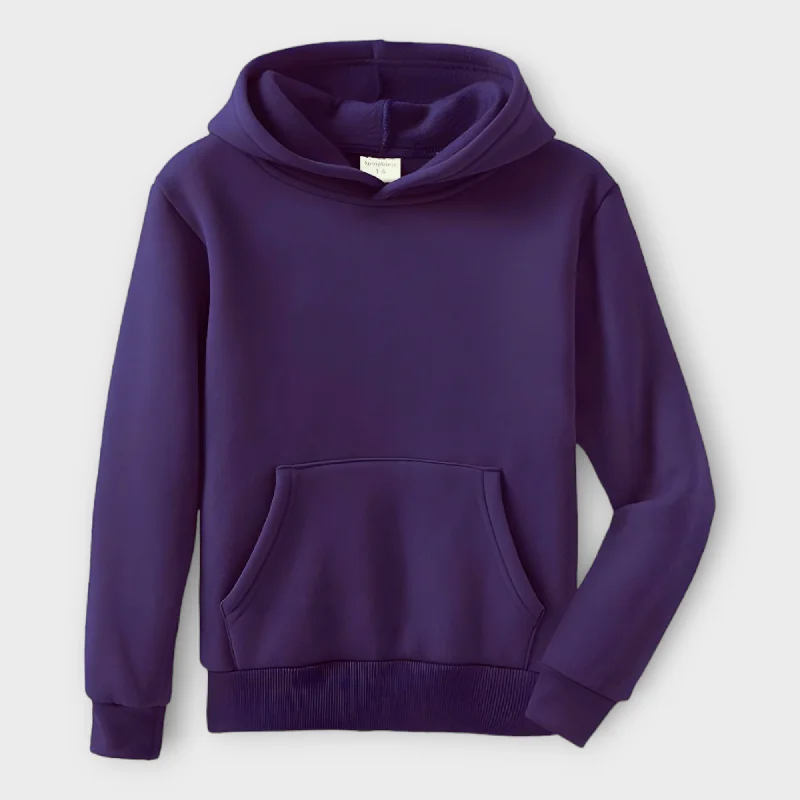 Winter Basic Purple Hoodie For Women's