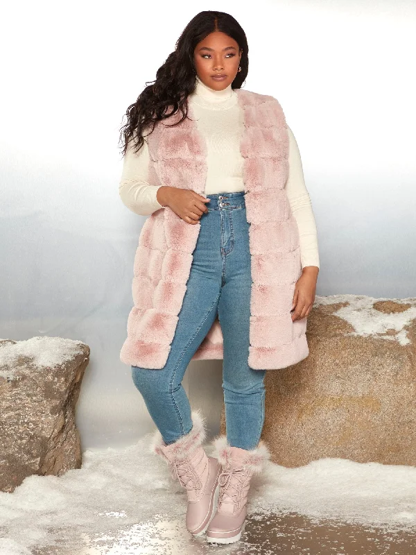 Mica Long Faux Fur Vest - Garnerstyle x FTF