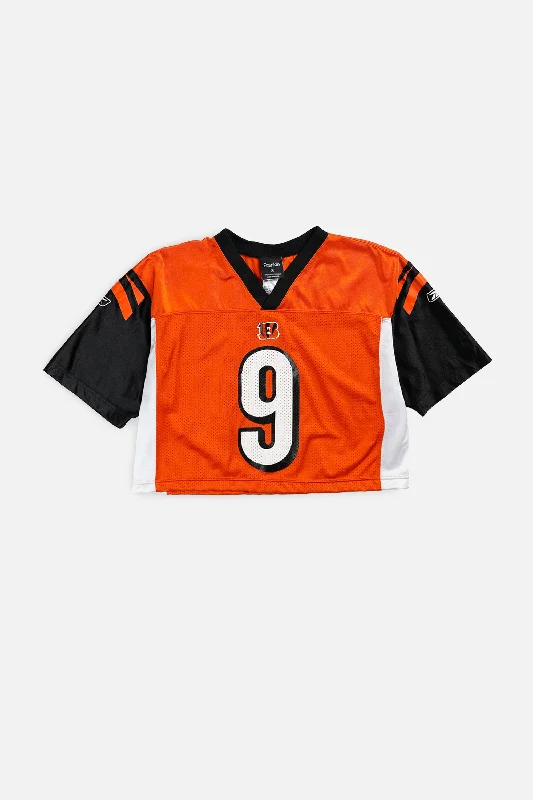 Rework Crop Cincinnati Bengals NFL Jersey - M